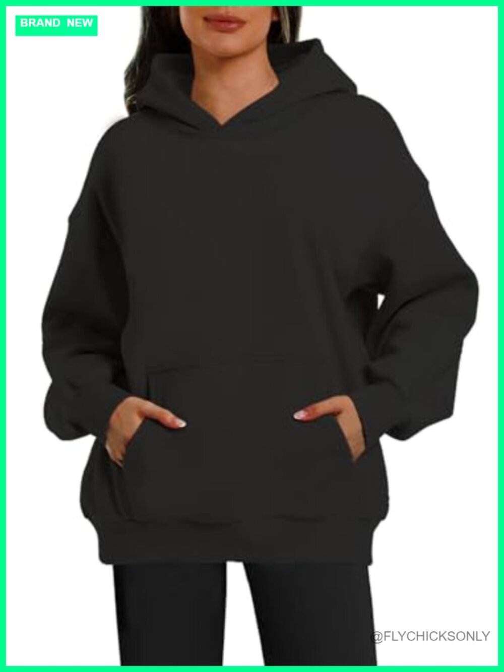 Oversized Hoodie Sweatshirt Fleece Pullover Long Sleeve Casual